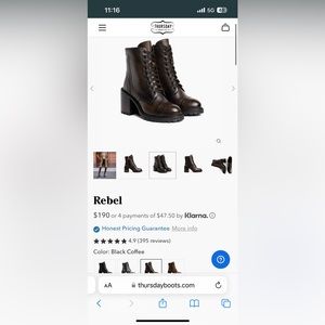 Thursday Boots: Rebel in Black Coffee